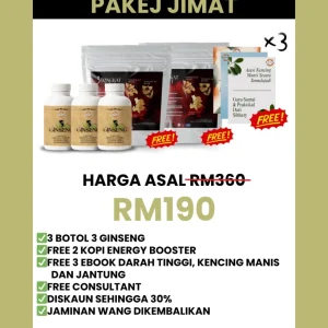 3 GINSENG - PAKEJ JIMAT